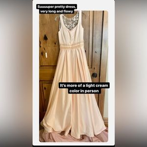 Cream Prom Dress